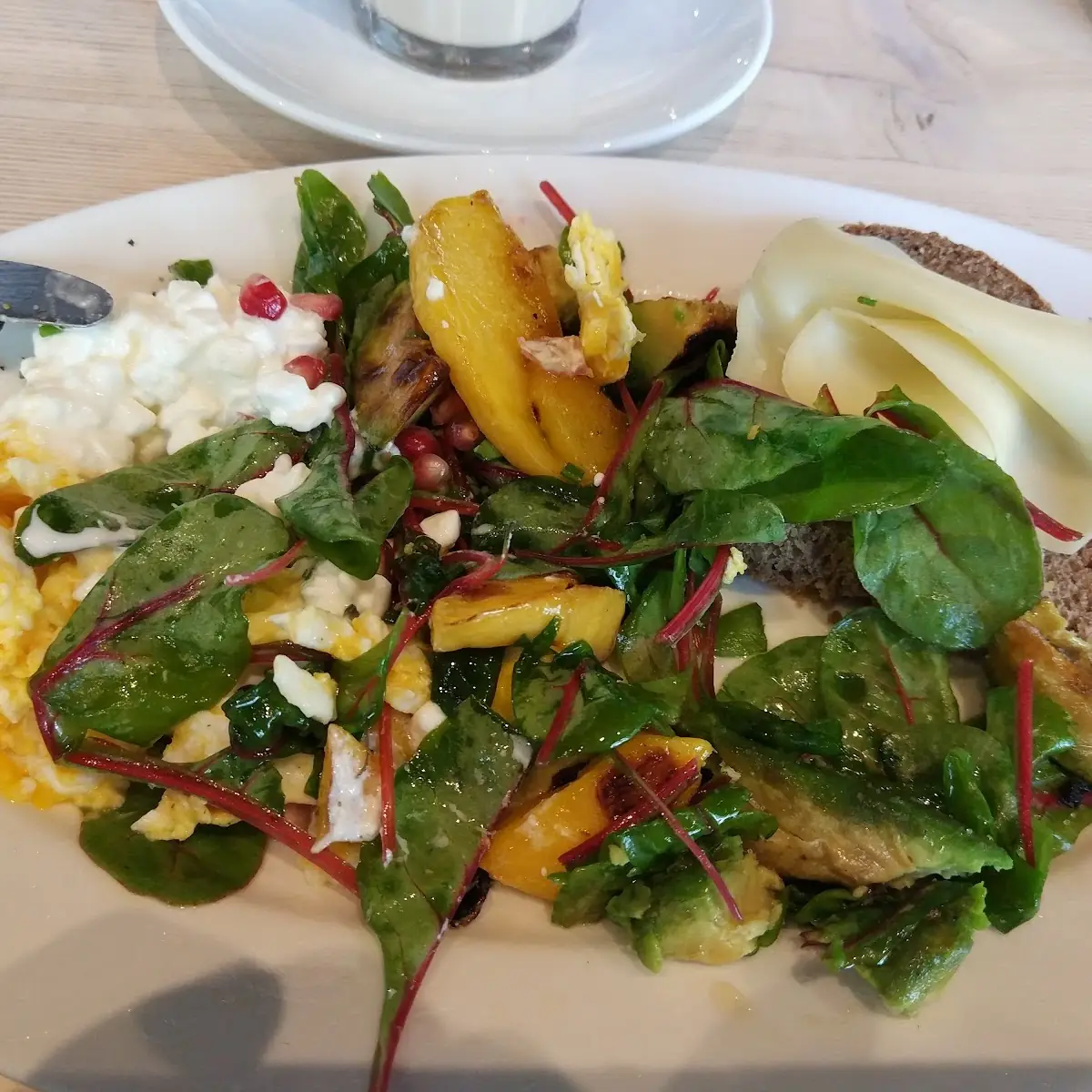 Frambled Eggs Feta Vegetables ACG