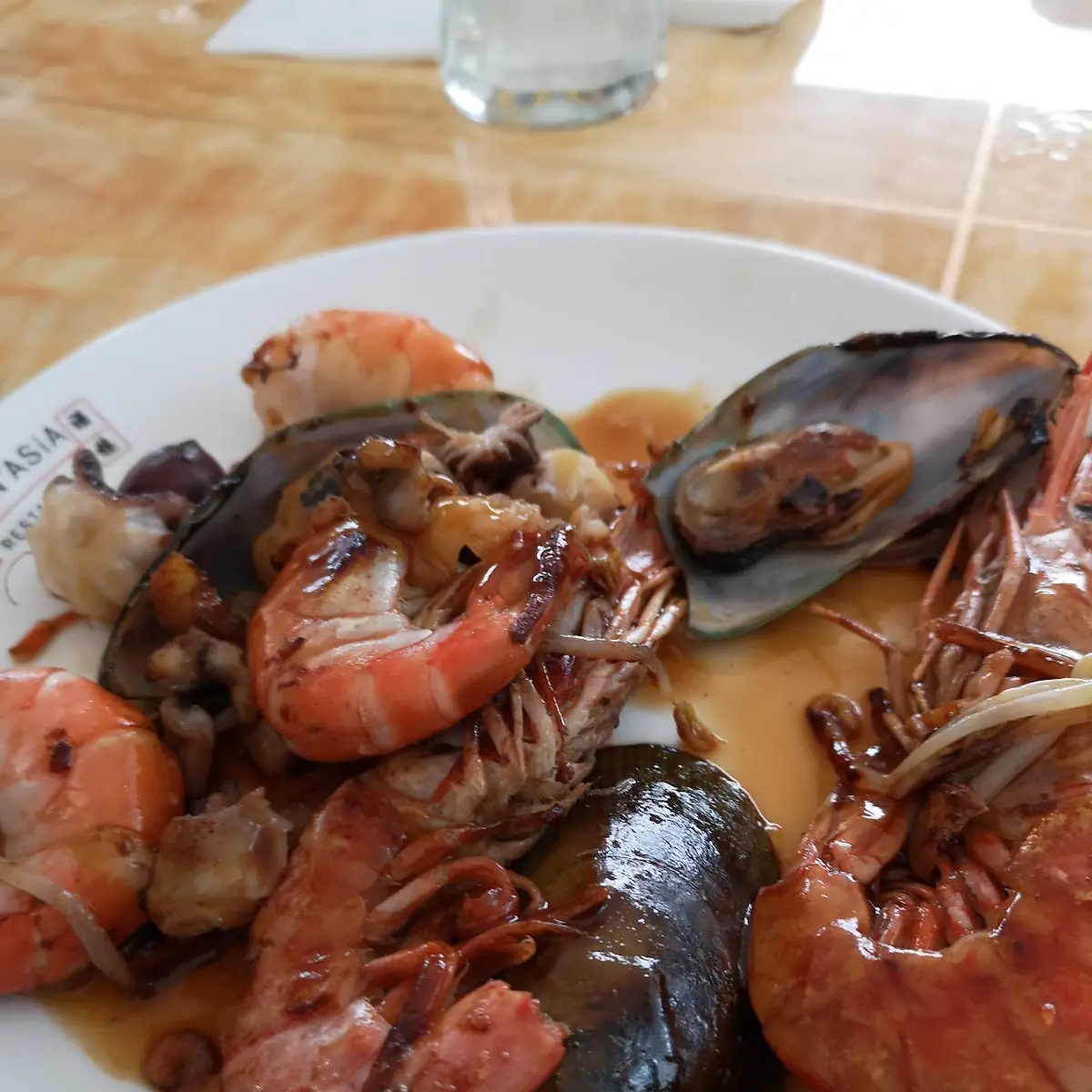 Garnelen Und Muscheln