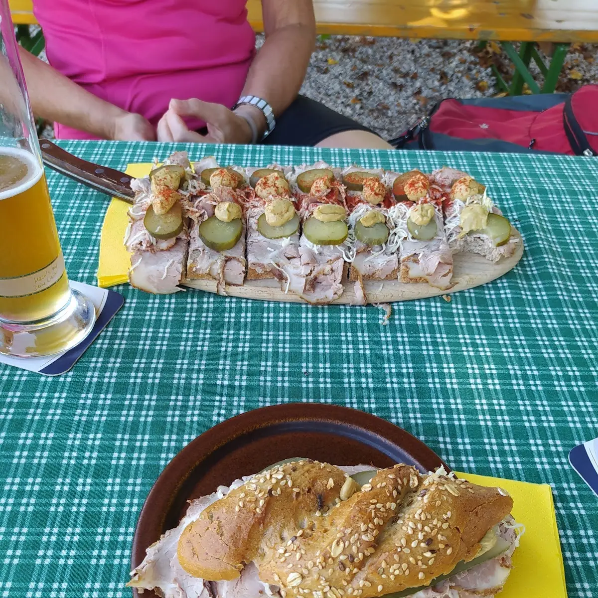 Brettljause Mit Braten