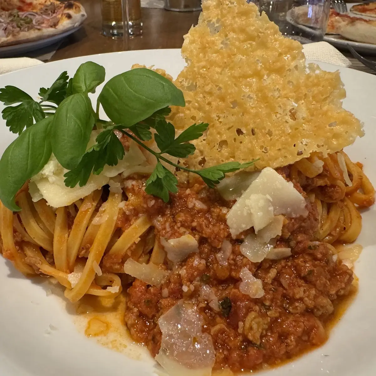 Fettuccine Bolognese Della Casa