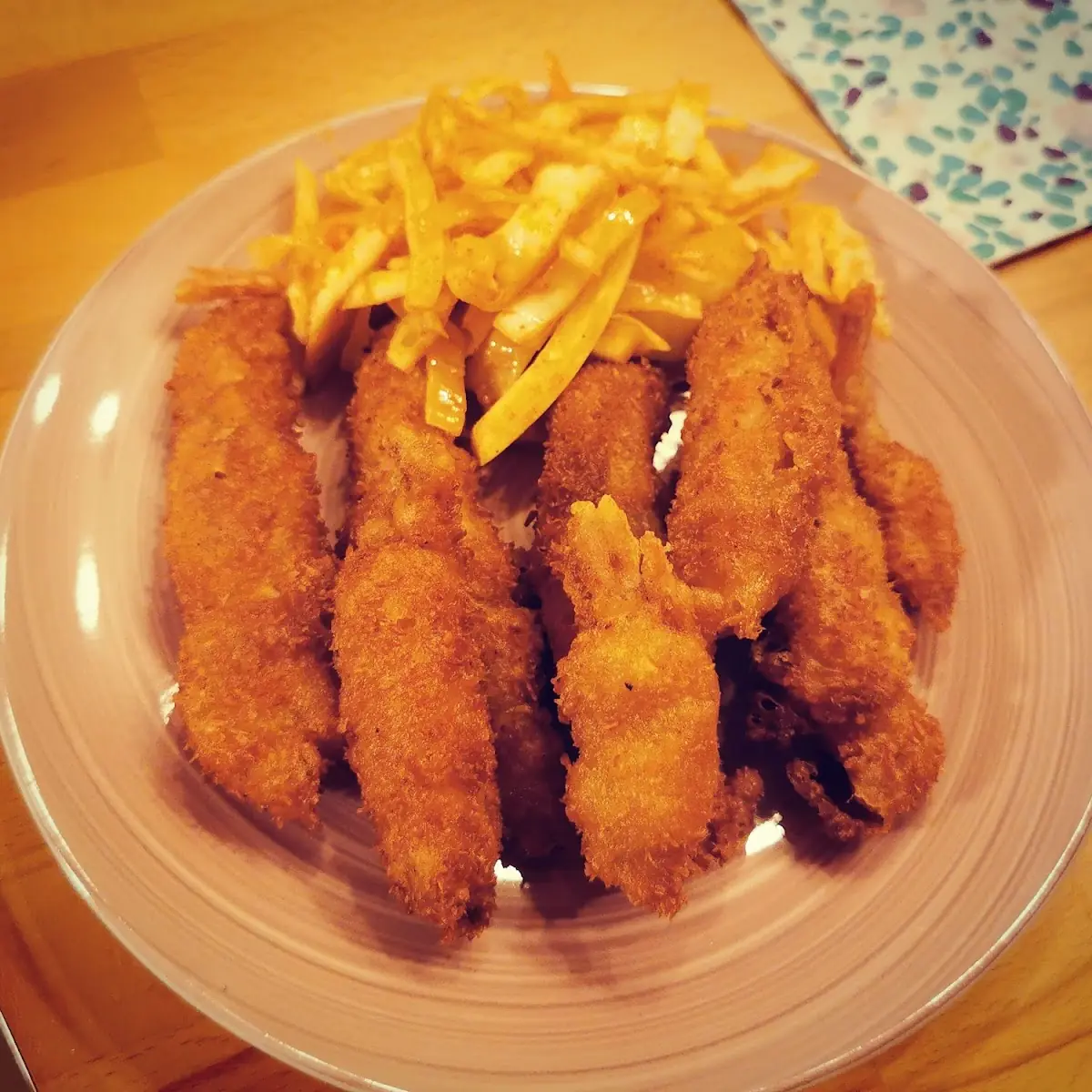 Gebackene Shrimps