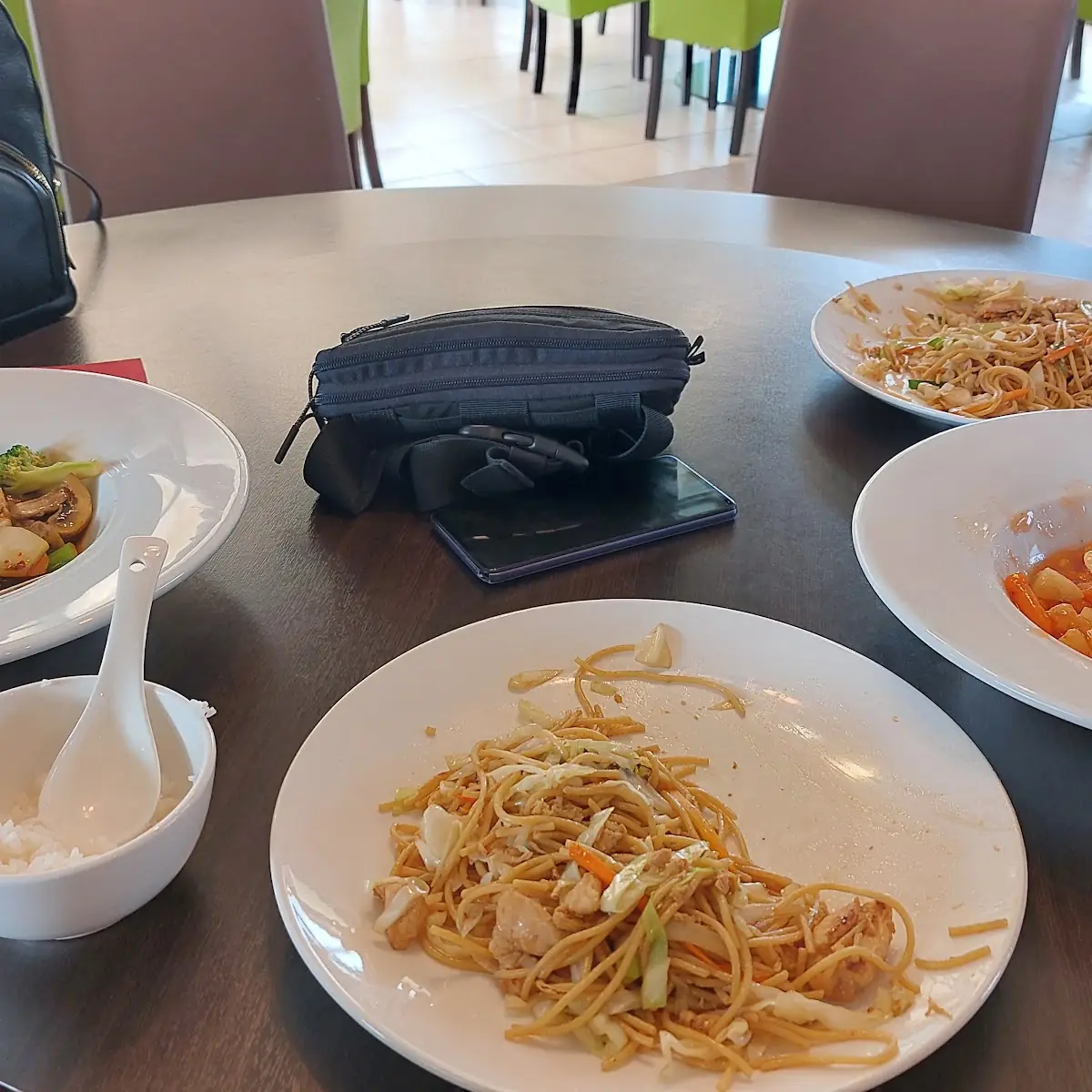 Fried Noodles with Chicken and Vegetable