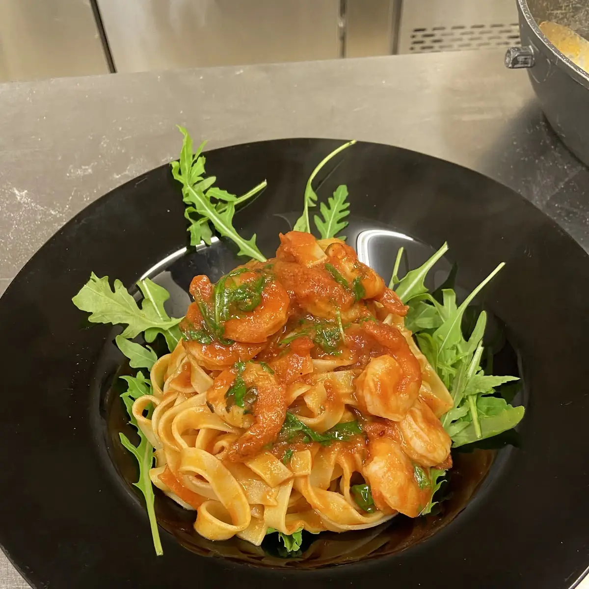 Tagliatelle Rucola E Gamberi