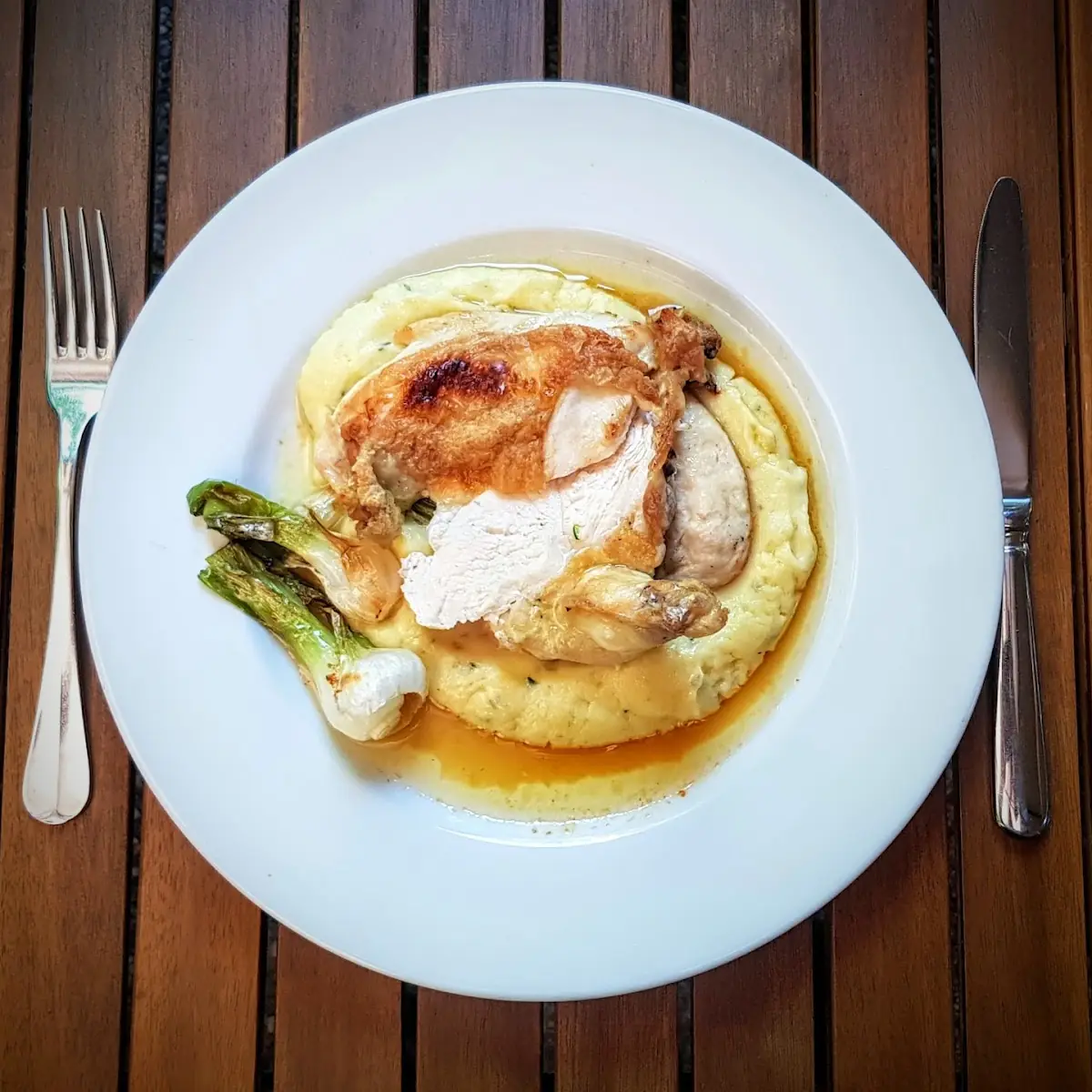 Hühnerbrust Auf Rosmarin-kartoffelcreme