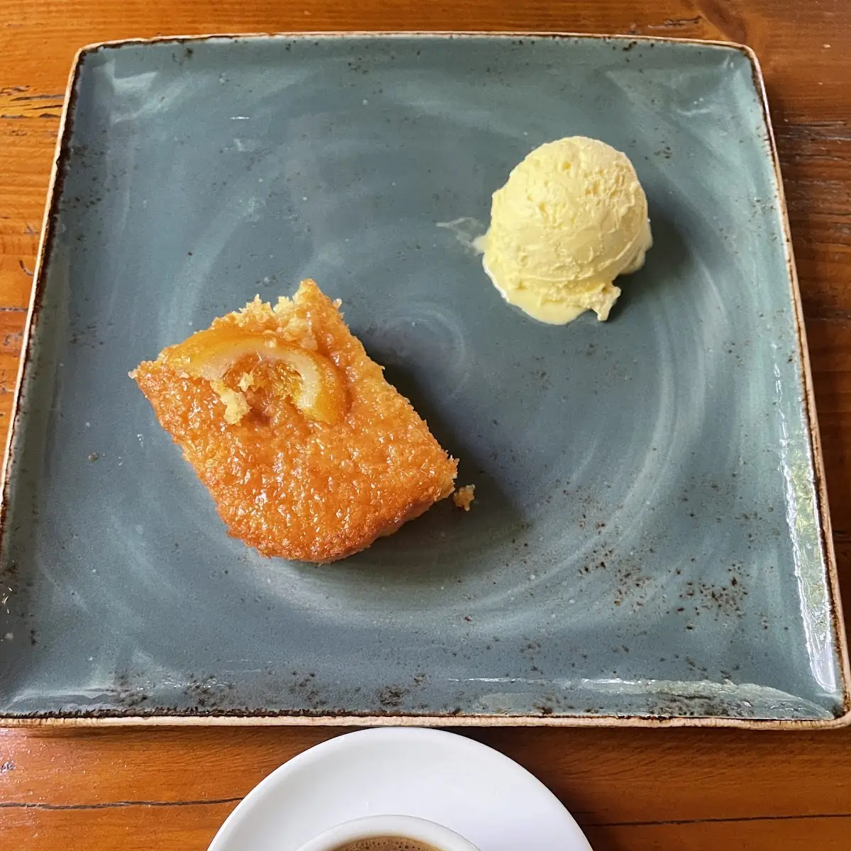 Zitronenkuchen Mit Vanilleeis