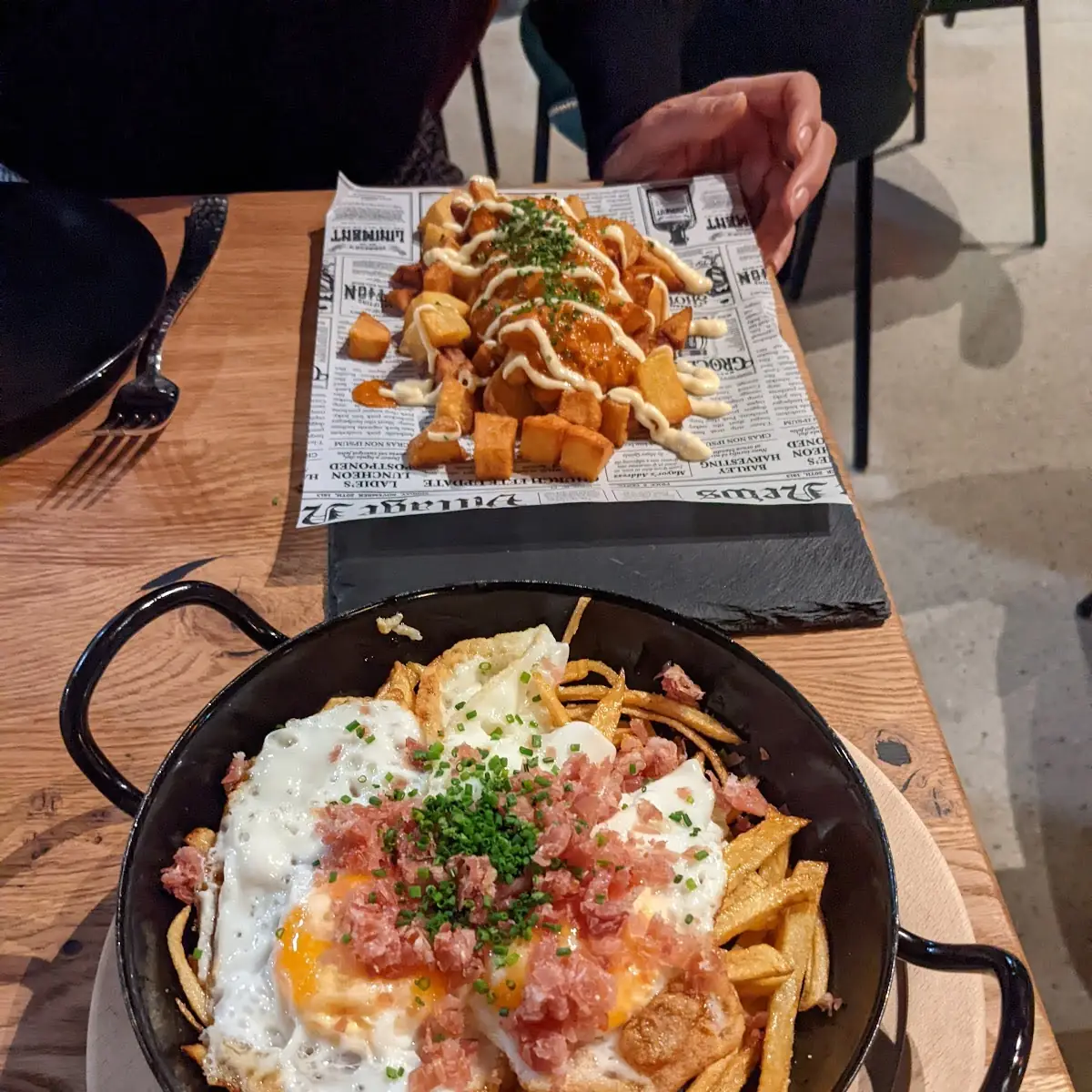Huevos Rotos Con Jamón