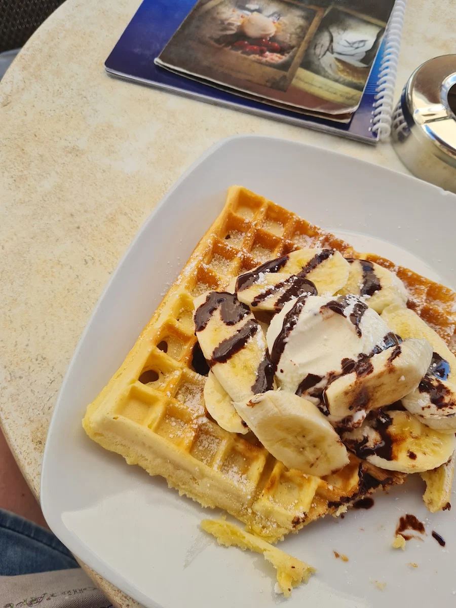 Waffel Mit Eis