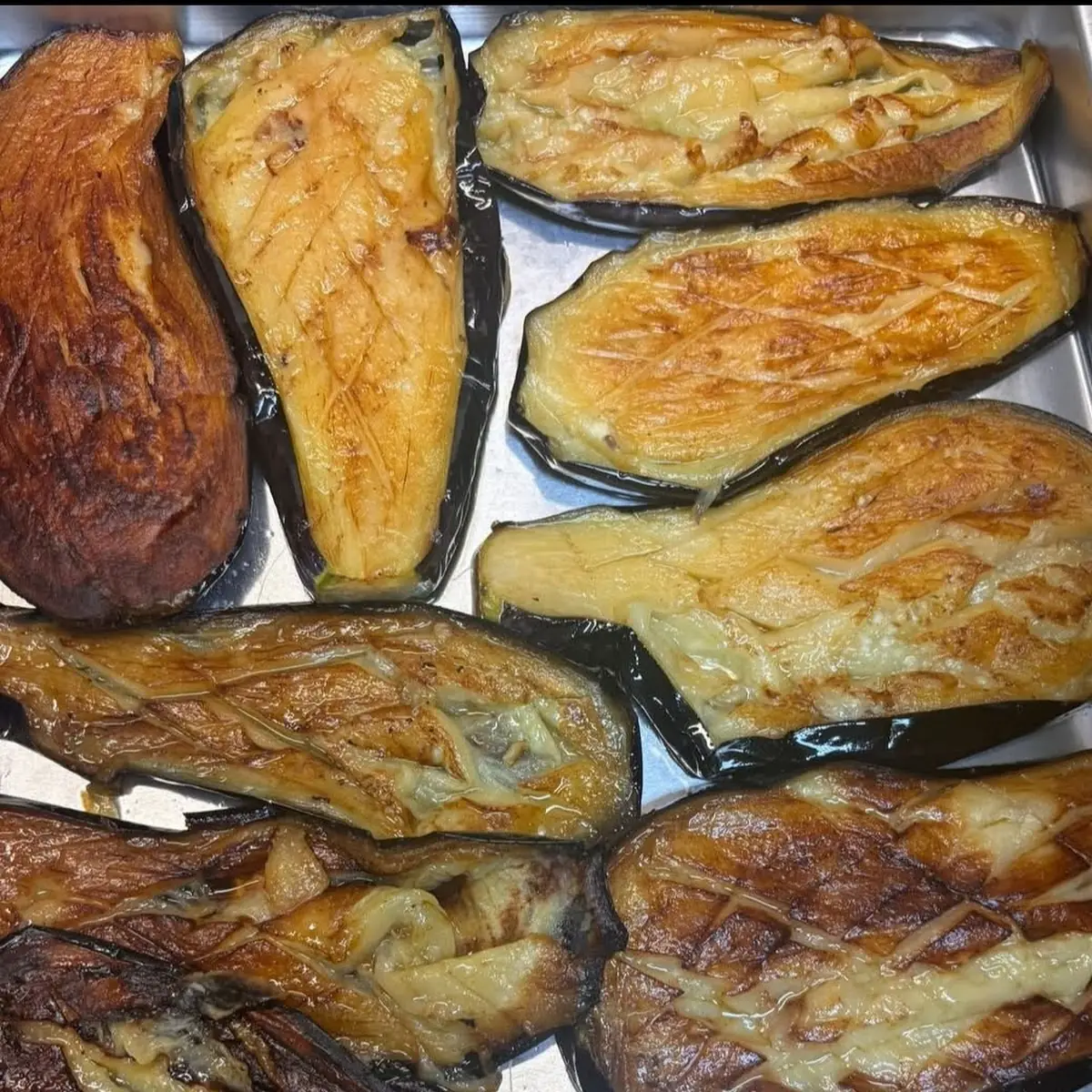 Gegrillte Melanzani