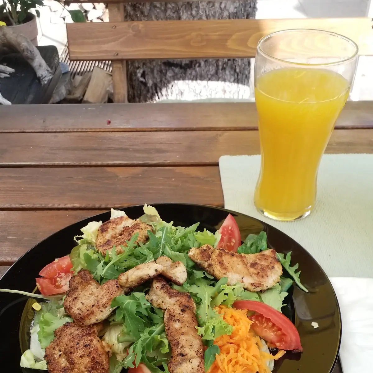 Salatteller Mit Putenfleisch