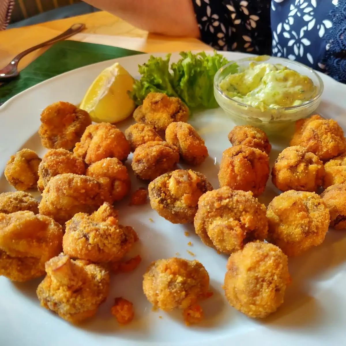 Gebackene Champignons