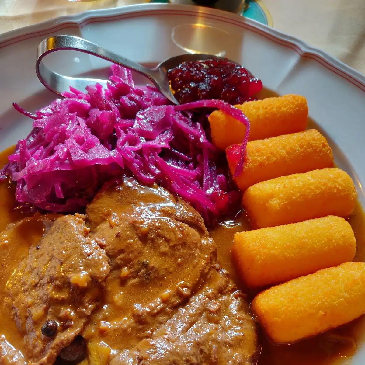 Geschmortes Rindfleisch