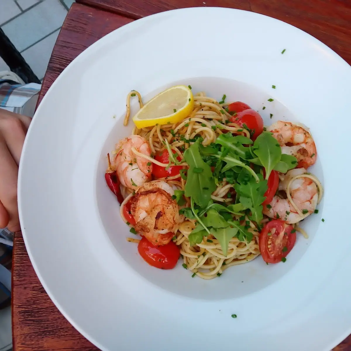 Spaghetti Mit Garnelen