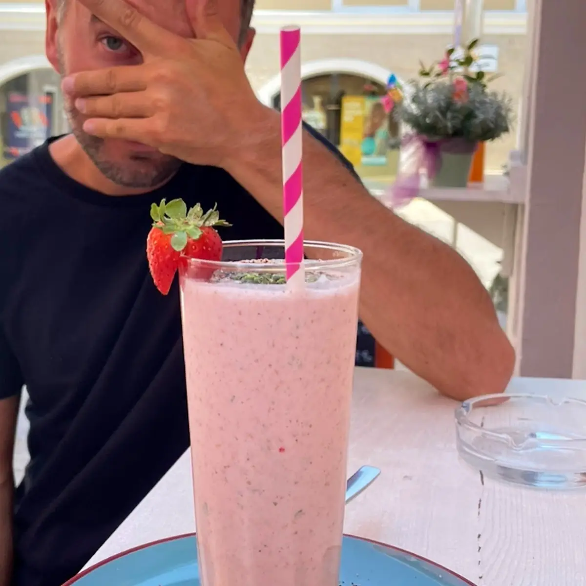 Erdbeer Frappé