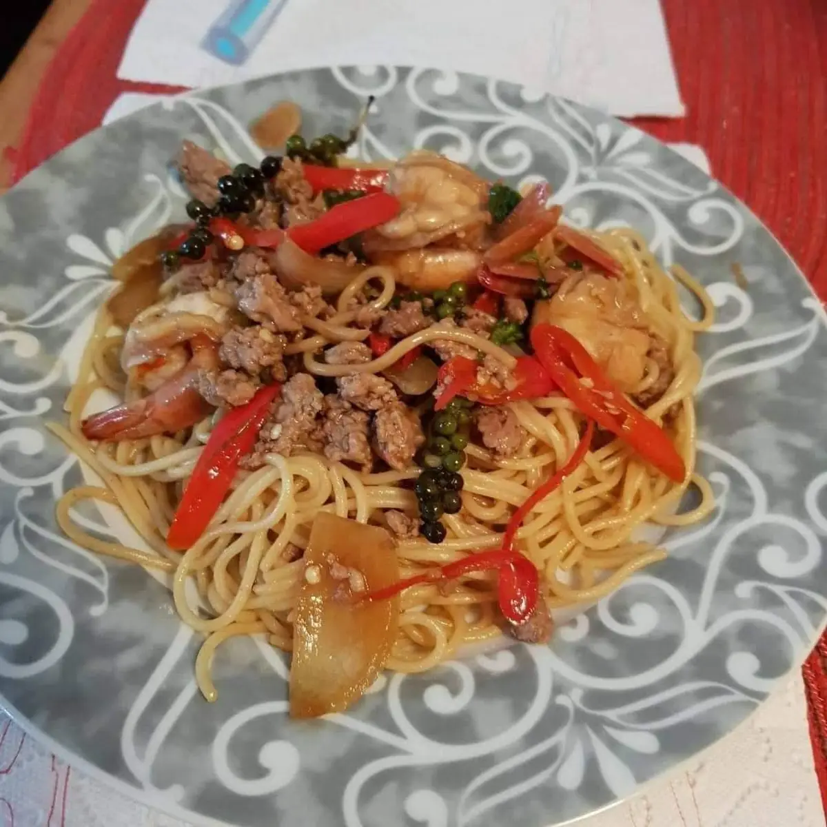 Phad Khimao Spagetti