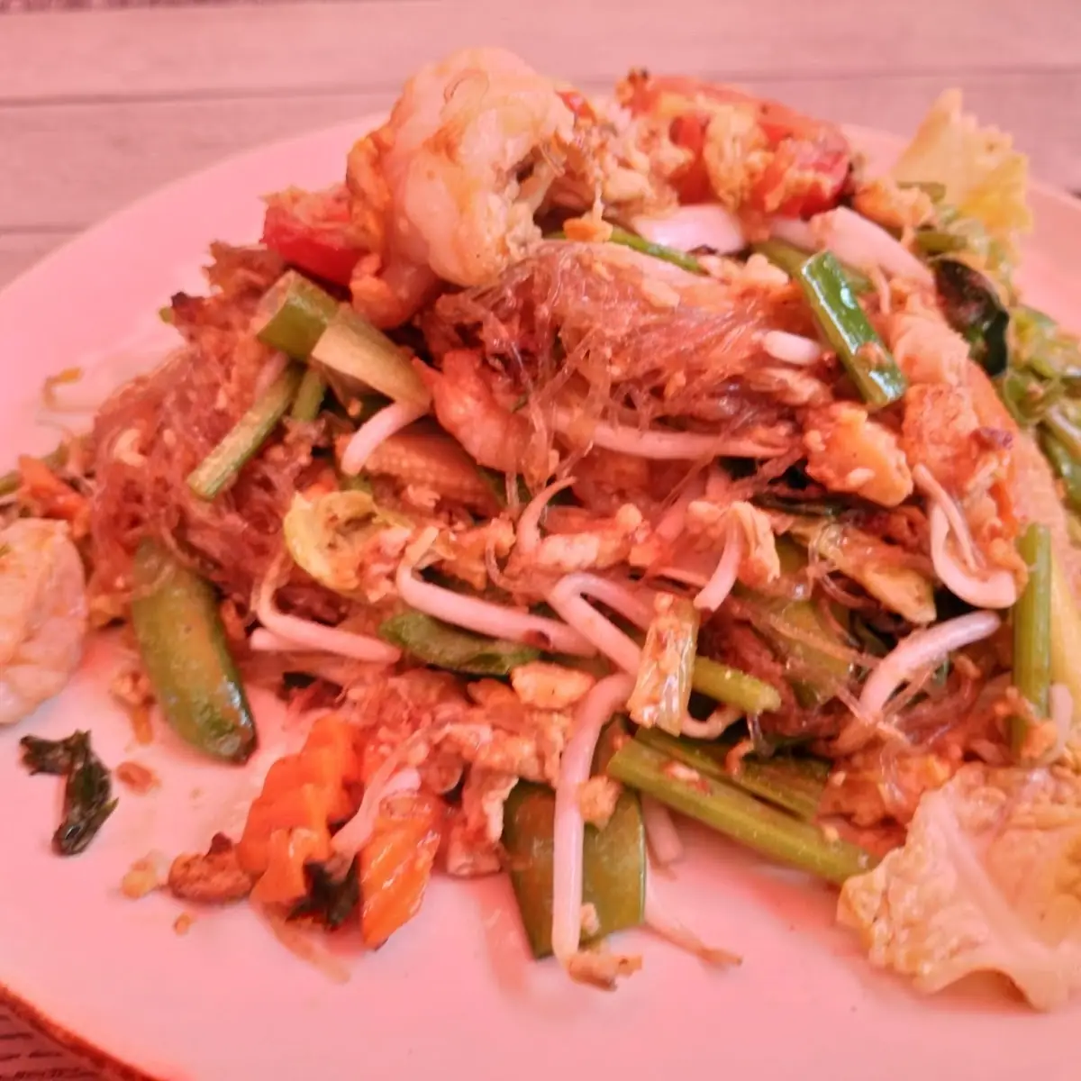 Phad Wun Sen Gebratene Glasnudeln