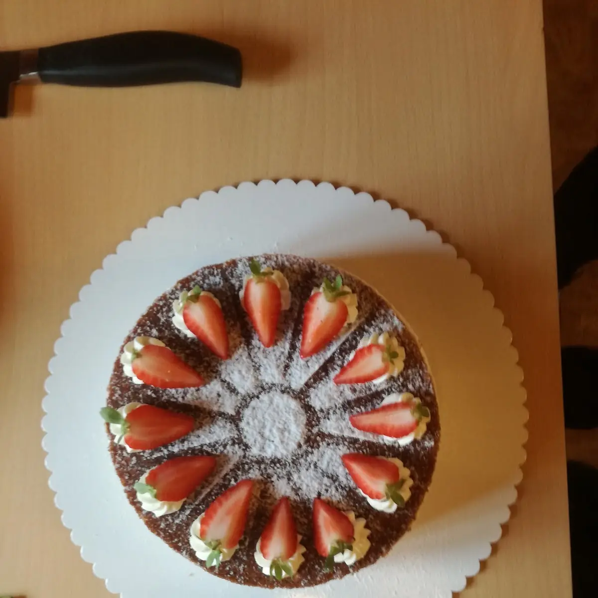 Eine Leckere Erdbeerkäsesahnetorte