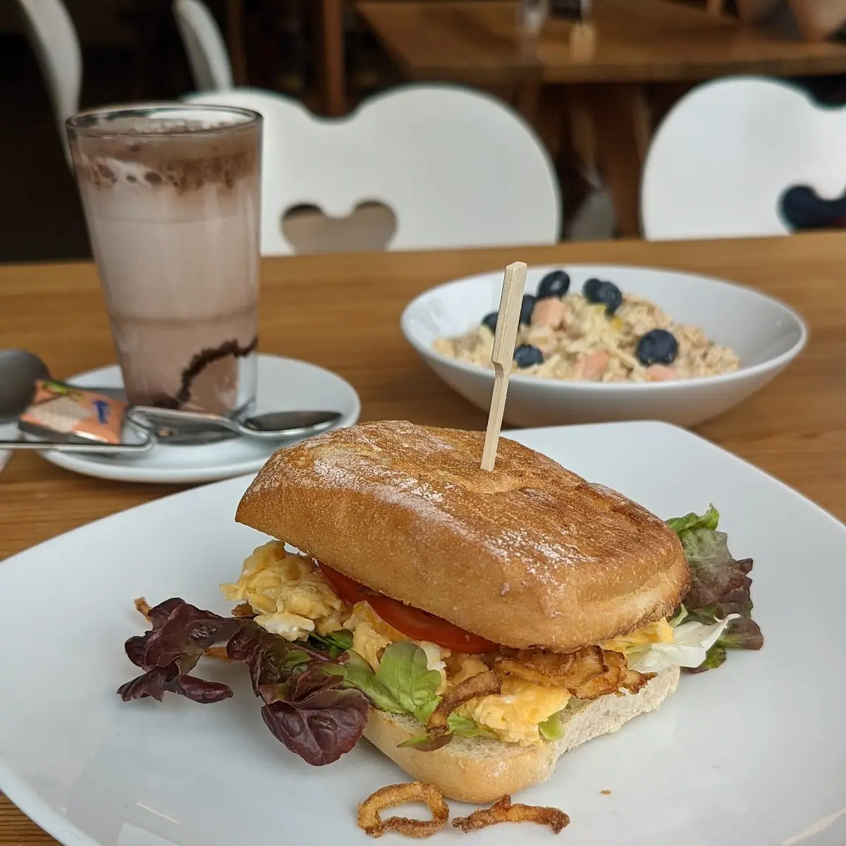 Rührei Burger