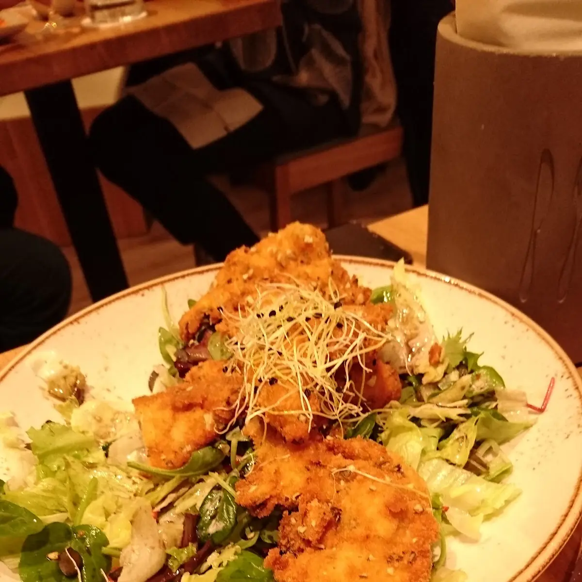 Salat Mit Hühnerstreifen