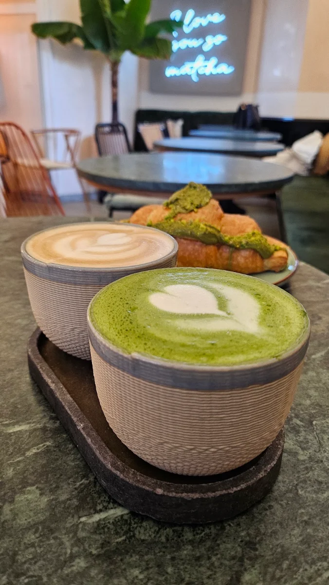 Matcha and Cappuccino