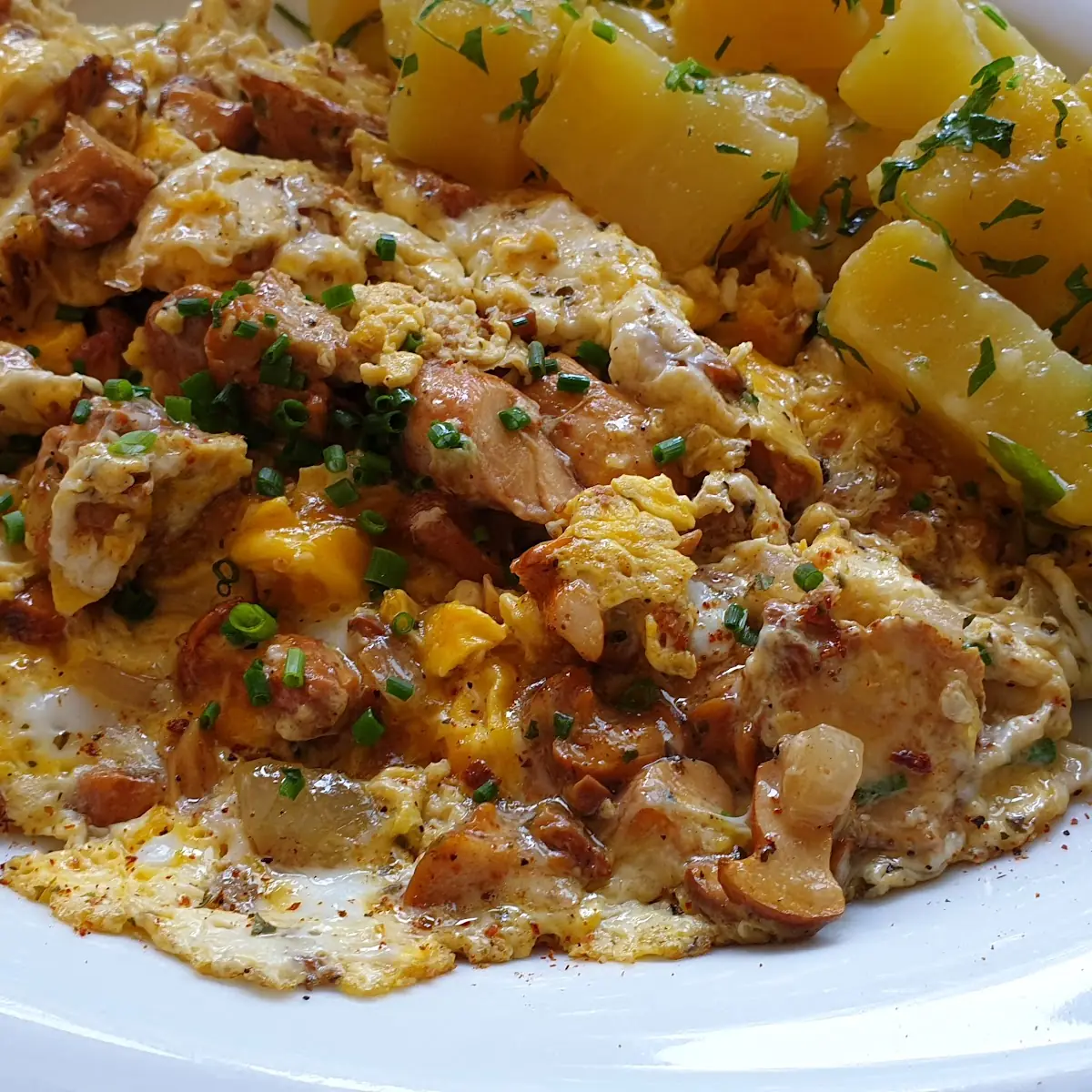 Geröstete Eierschwammerl