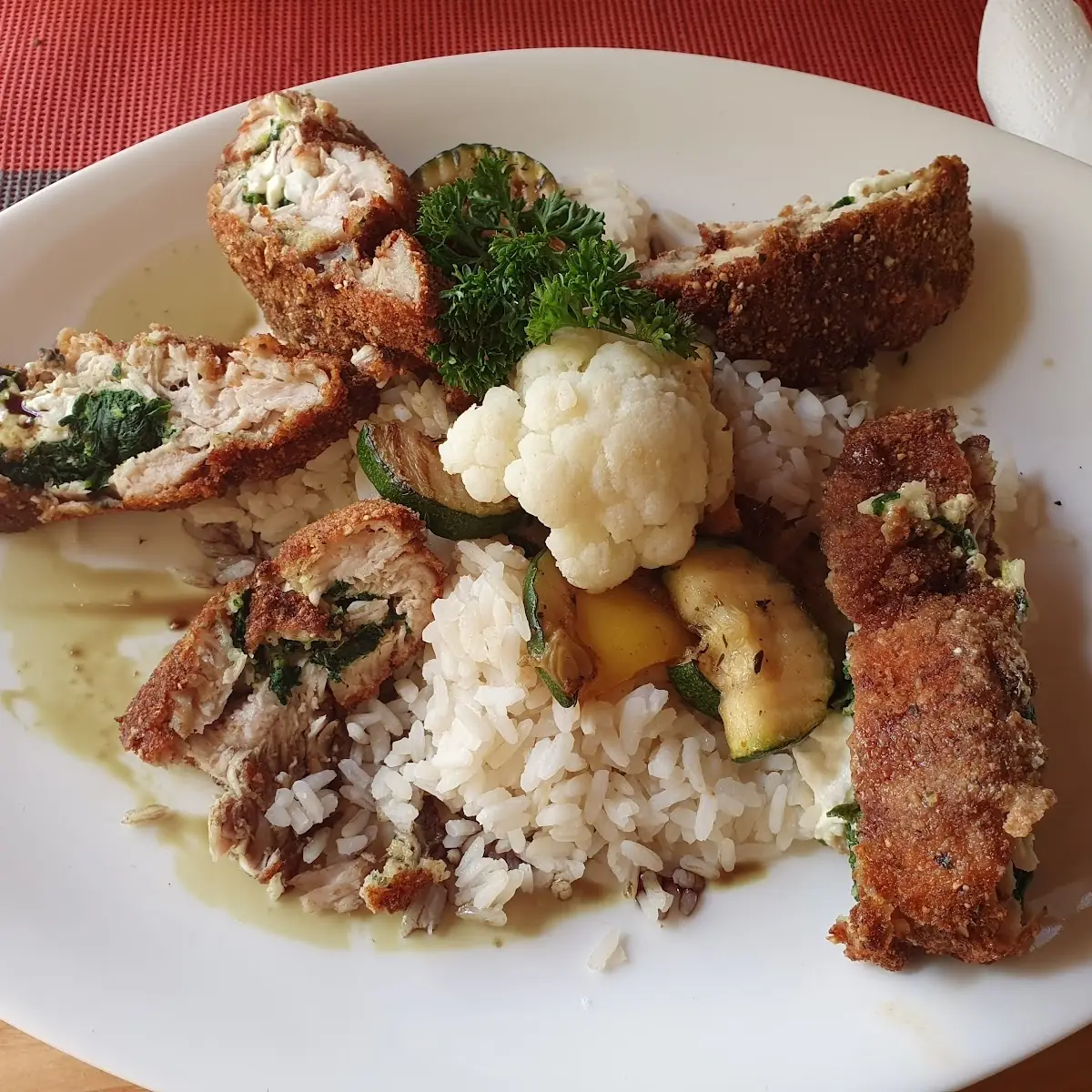 Putencordonbleu Mit Spinat Und Schafskäse