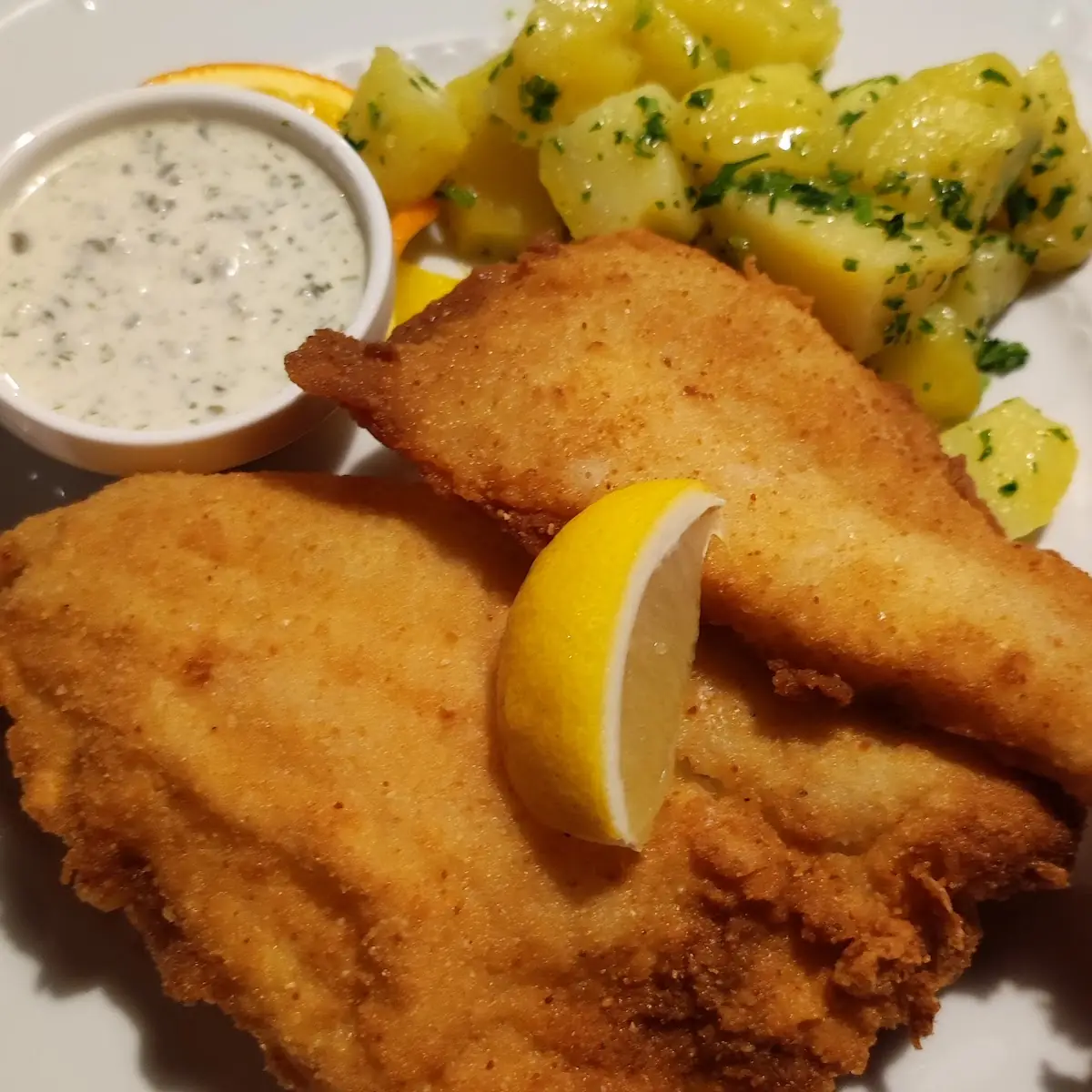 Scholle Mit Sauce Tartare