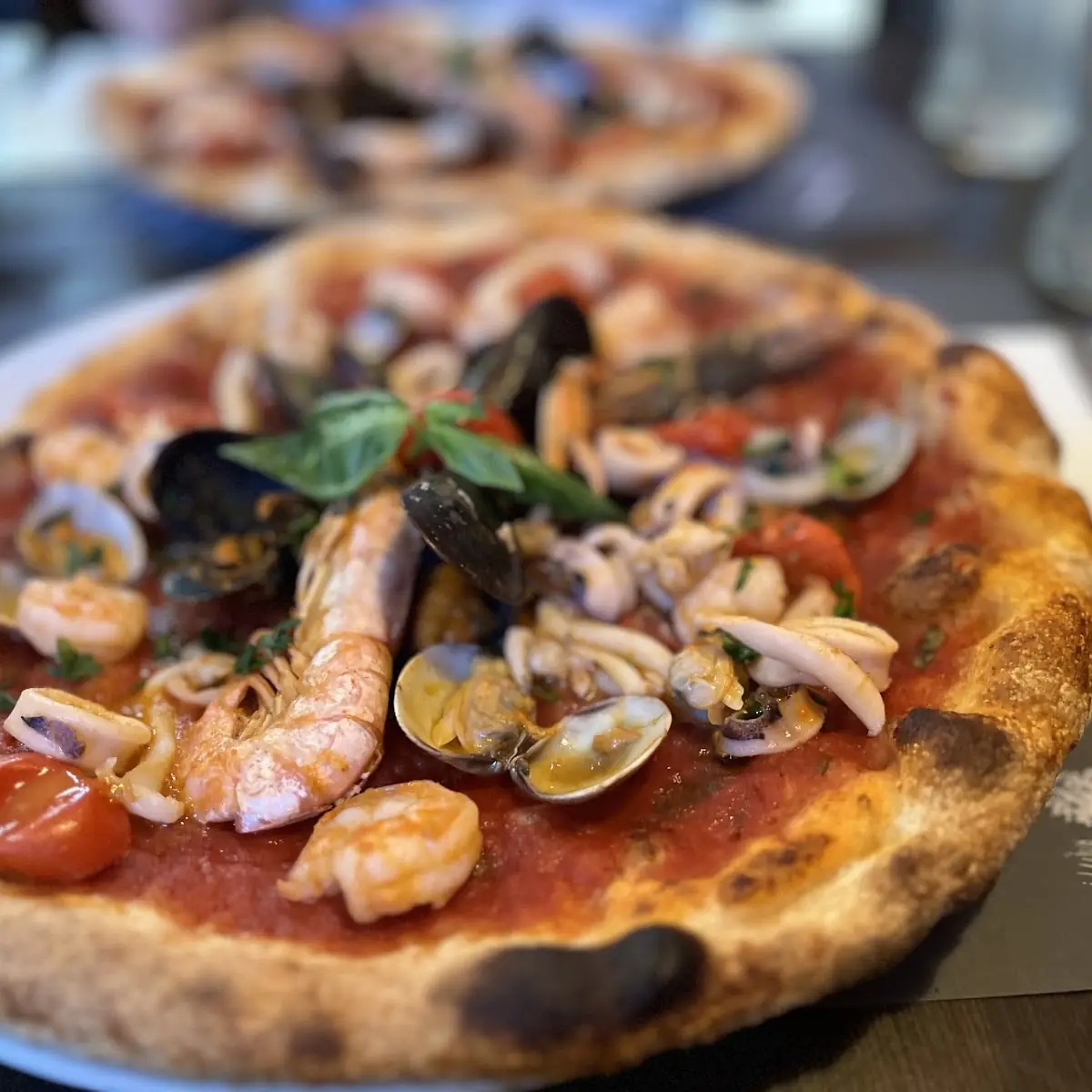 Pizza Mit Meeresfrüchte