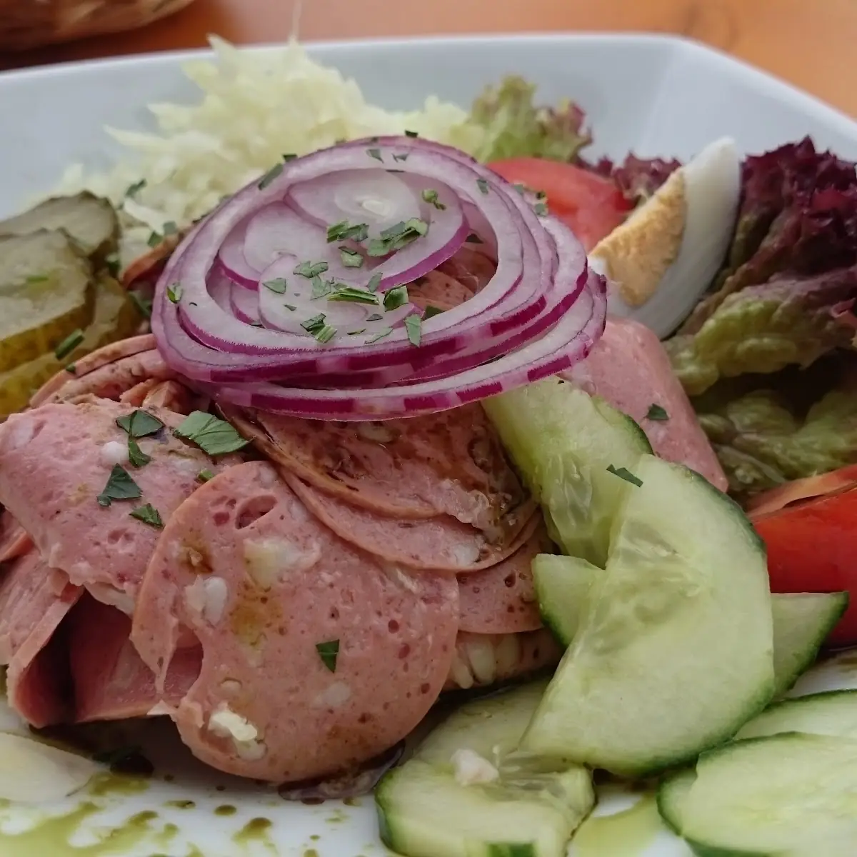 Essigwurst Mit Semmerl