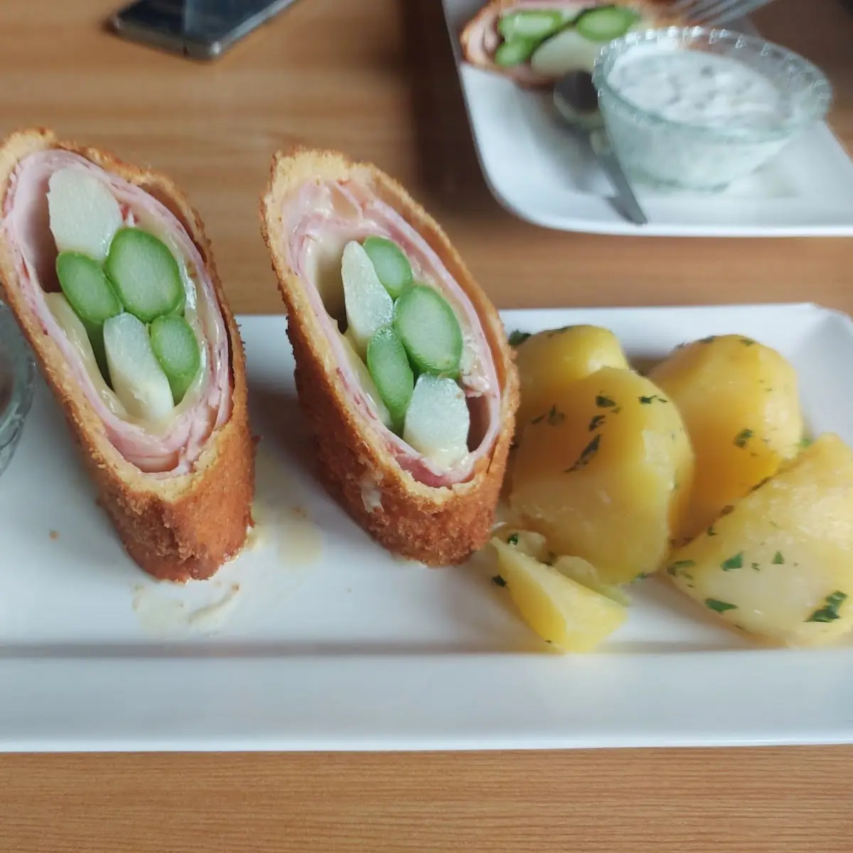 Spargelcordonbleu