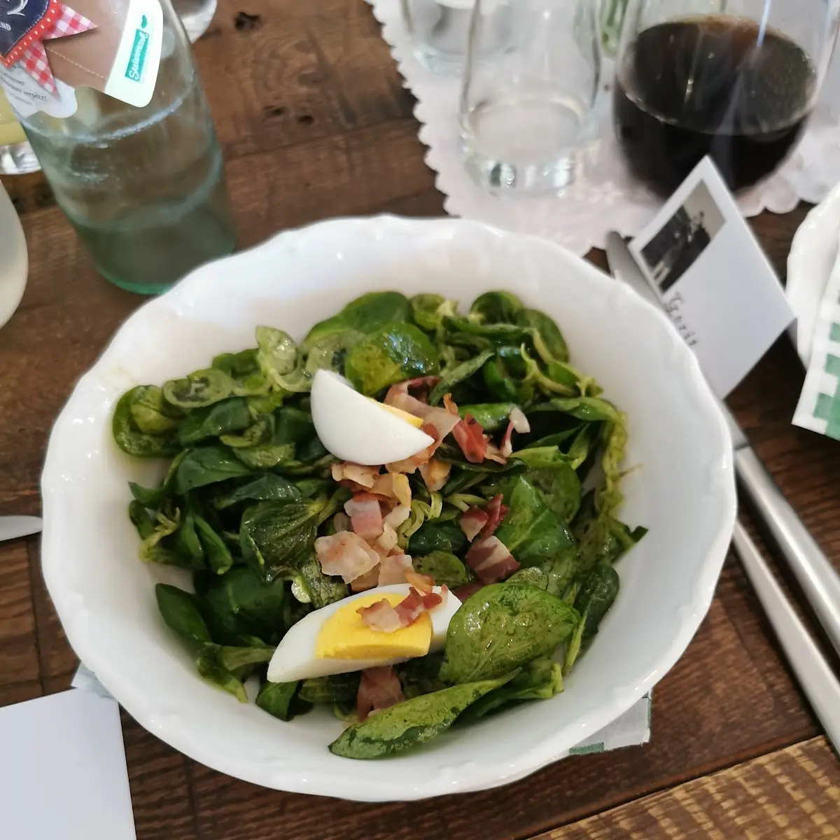 Vogerlsalat Mit Ei Und Speck