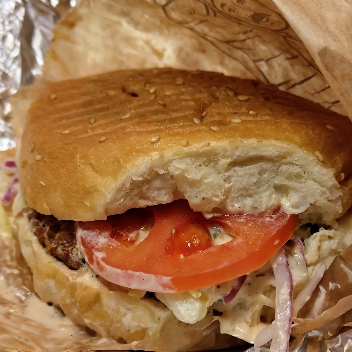 Veggie Burger Mit Gemüselaibchen