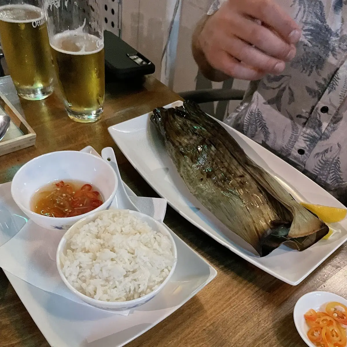 Fish in Banana Leaf