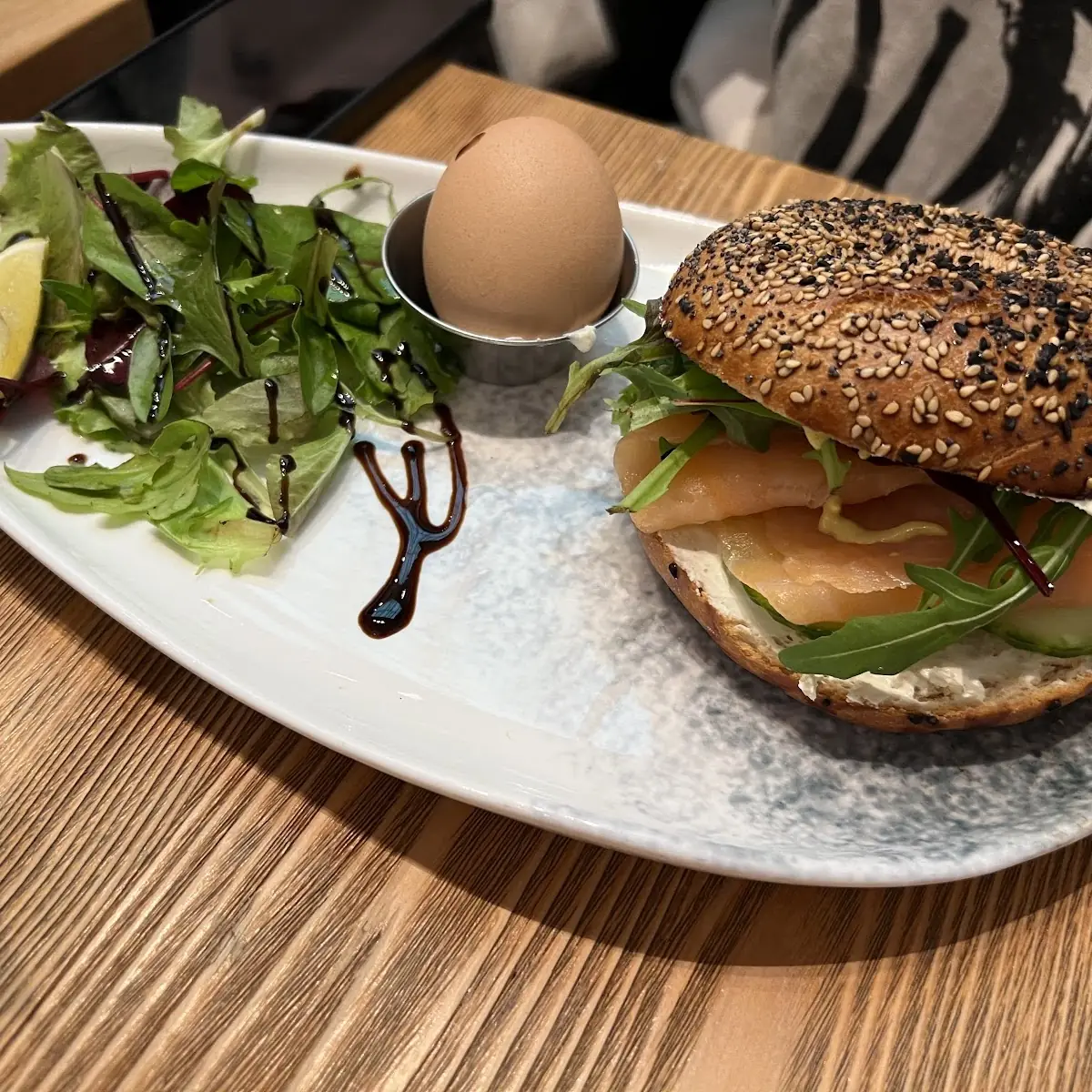 Salmon Bagels Breakfast