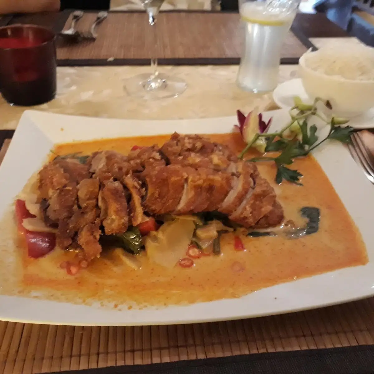 Ente Mit Rotem Curry