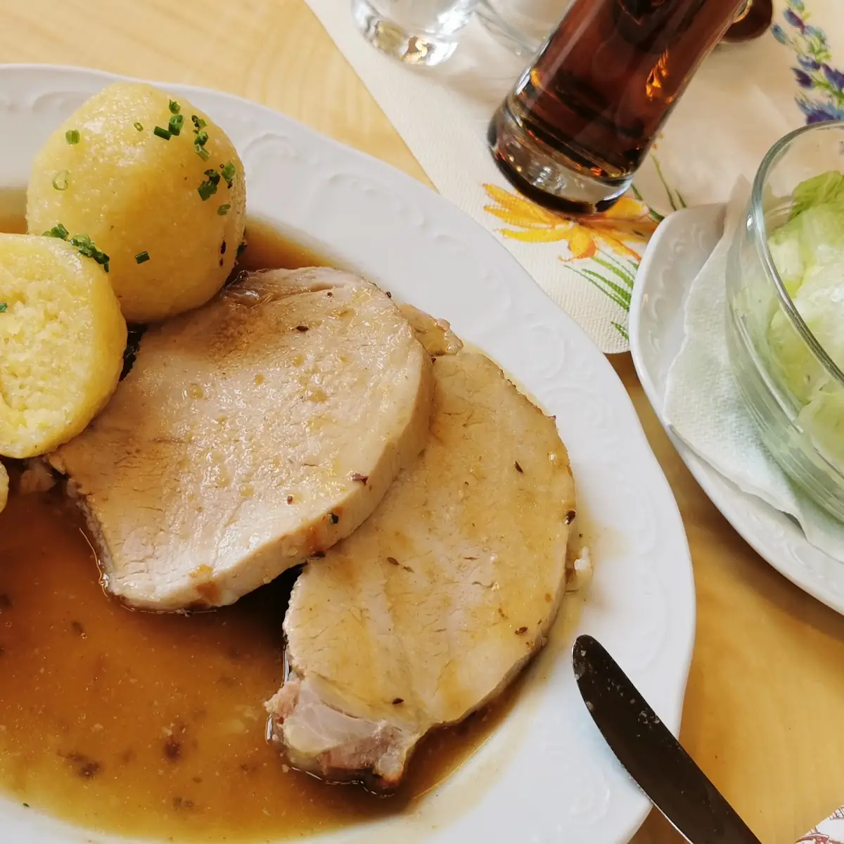 Schweinebraten Mit Waldviertler Kartoffelknödel