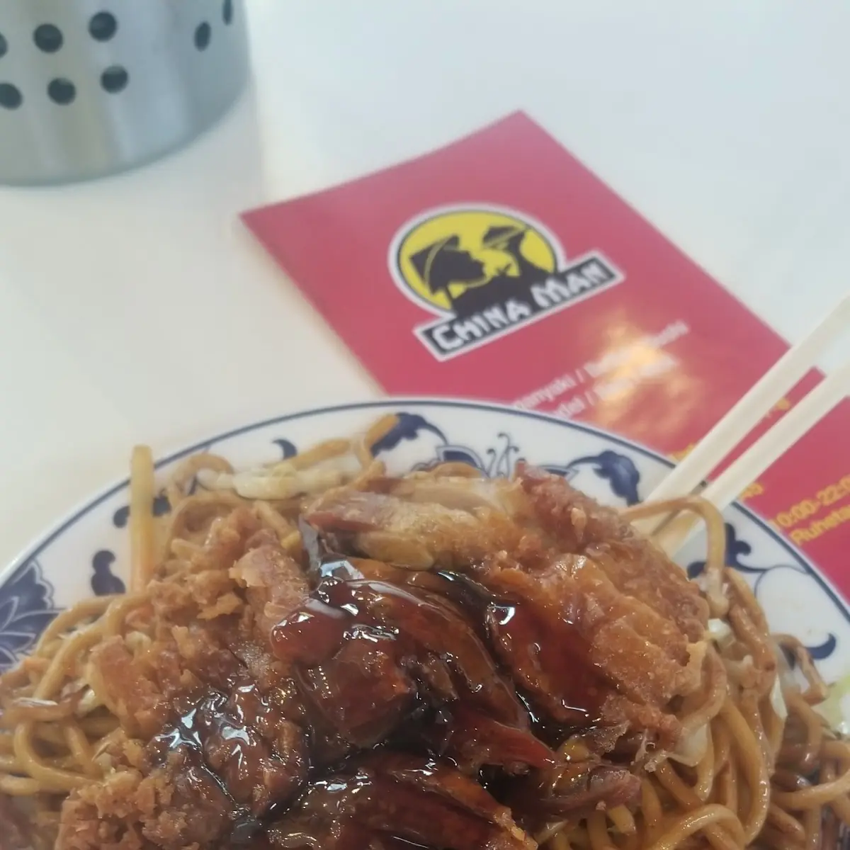 Noodles with Fried Duck