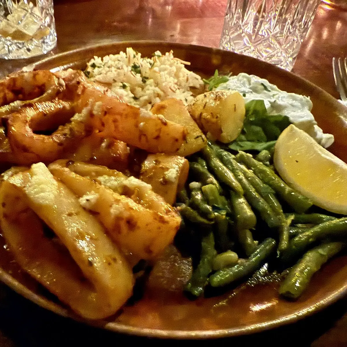 Gegrillte Calamari
