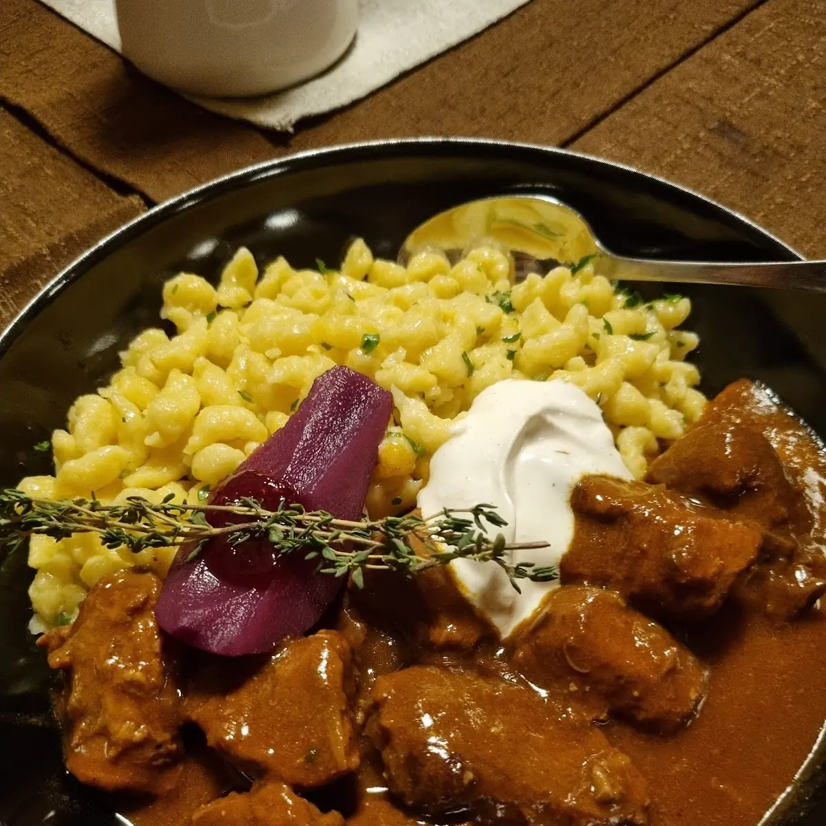 Willdschweinragout