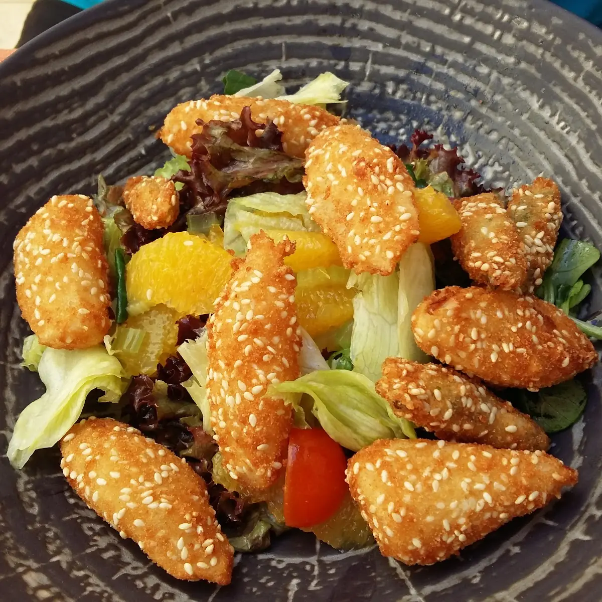 Spargel In Sesampanade