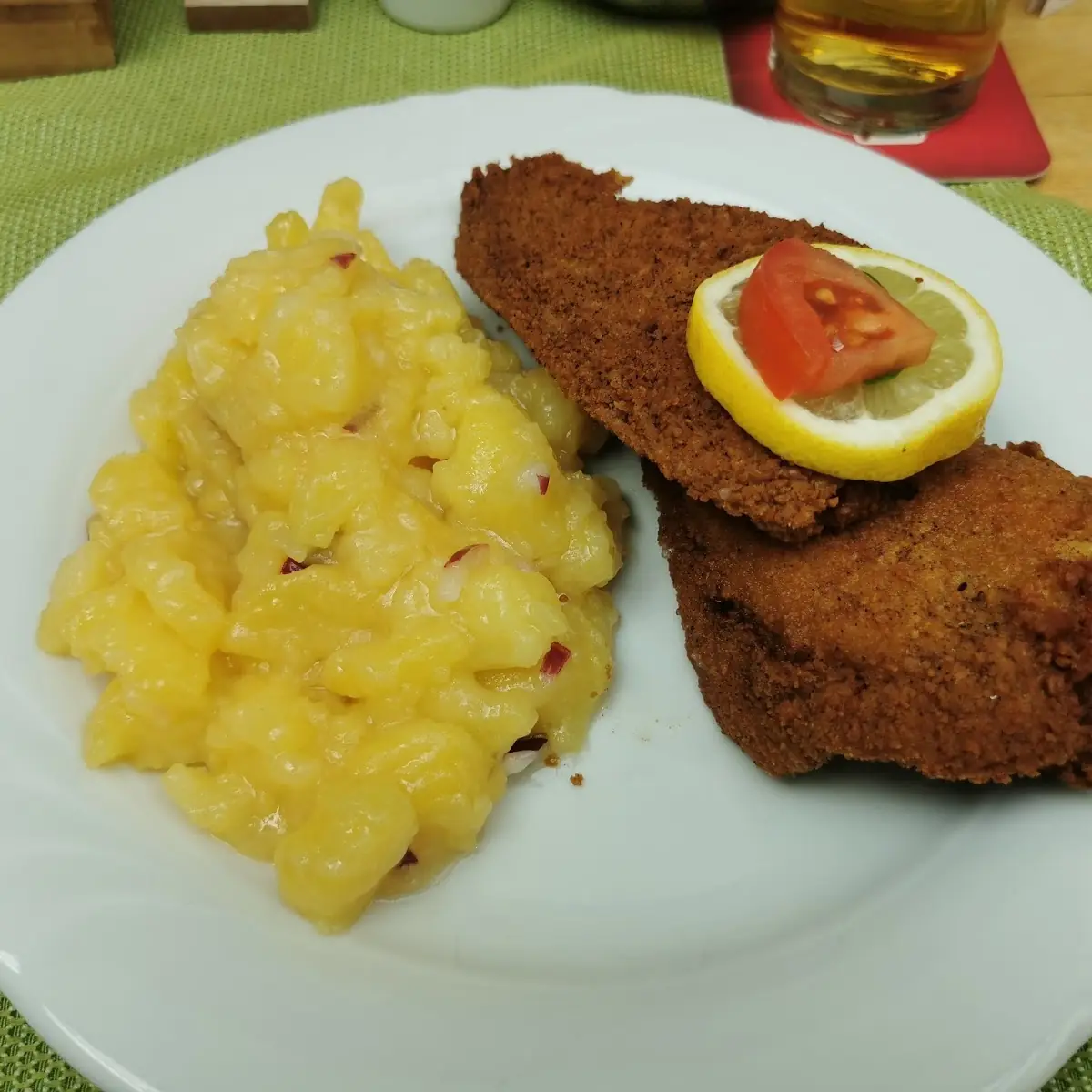 Gebackene Scholle Mit Erdäpfelsalat