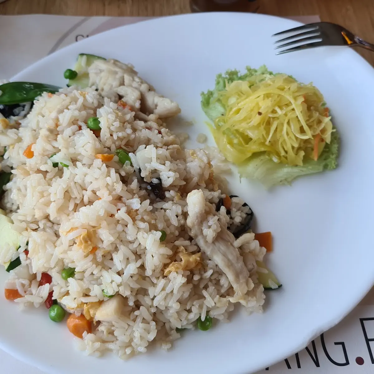 Gebratener Reis Mit Hühnerfleisch
