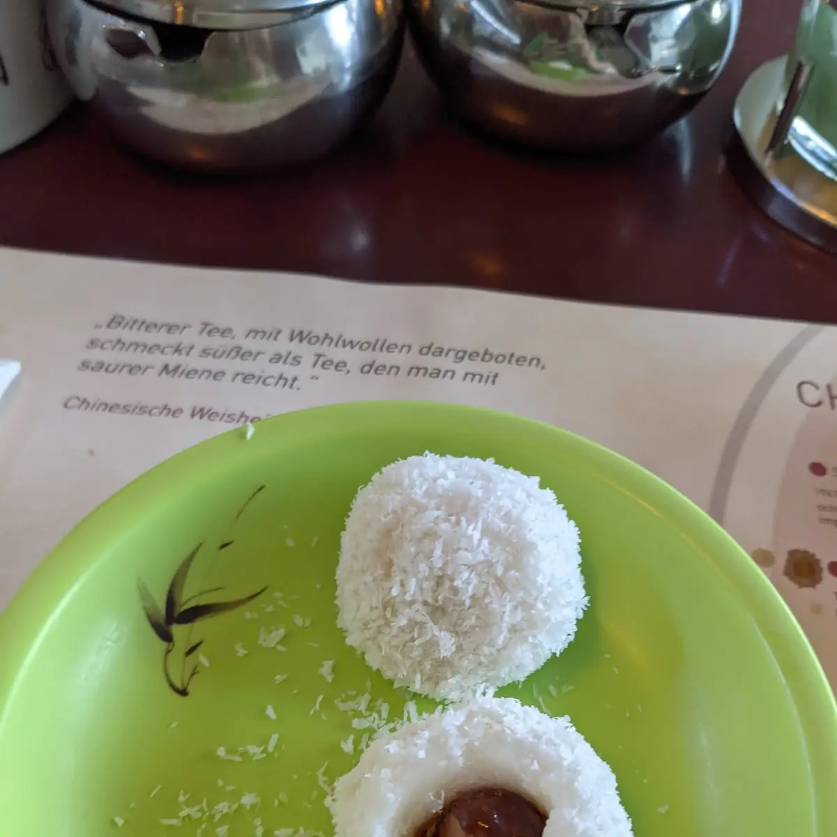 Kokosbällchen Mit Schokoladefüllung