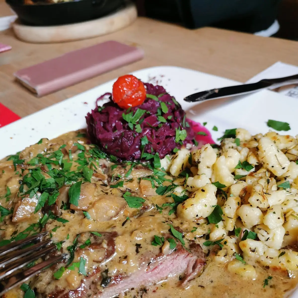 Bistecca Di Cervo Con Funghi Porcini