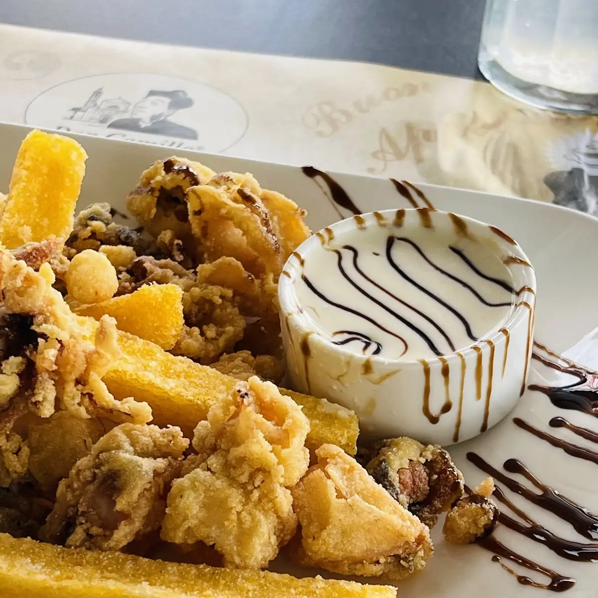 Calamari Fritti E Polenta Arrosto A C G E H N M R