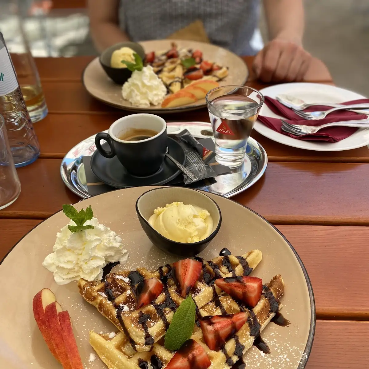 Waffeln Mit Eis