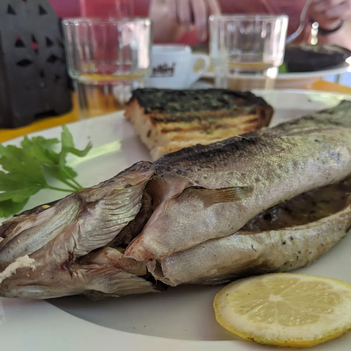Steckerlfisch Forelle