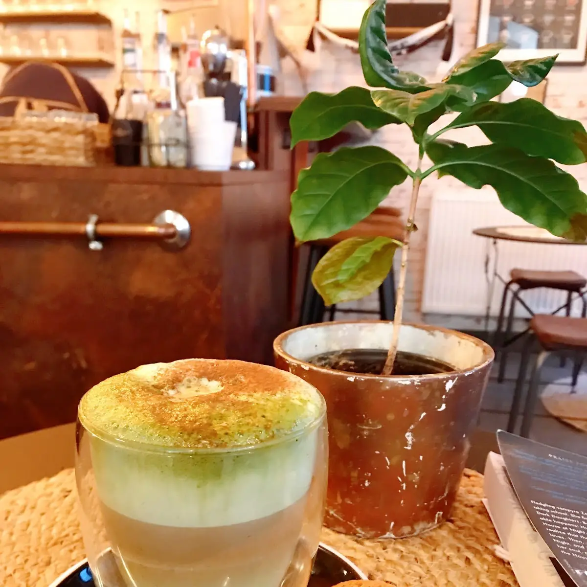 Dirty Matcha Latte