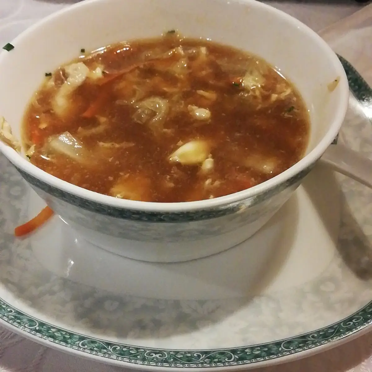 Klar Hühnersuppe Mit Ei