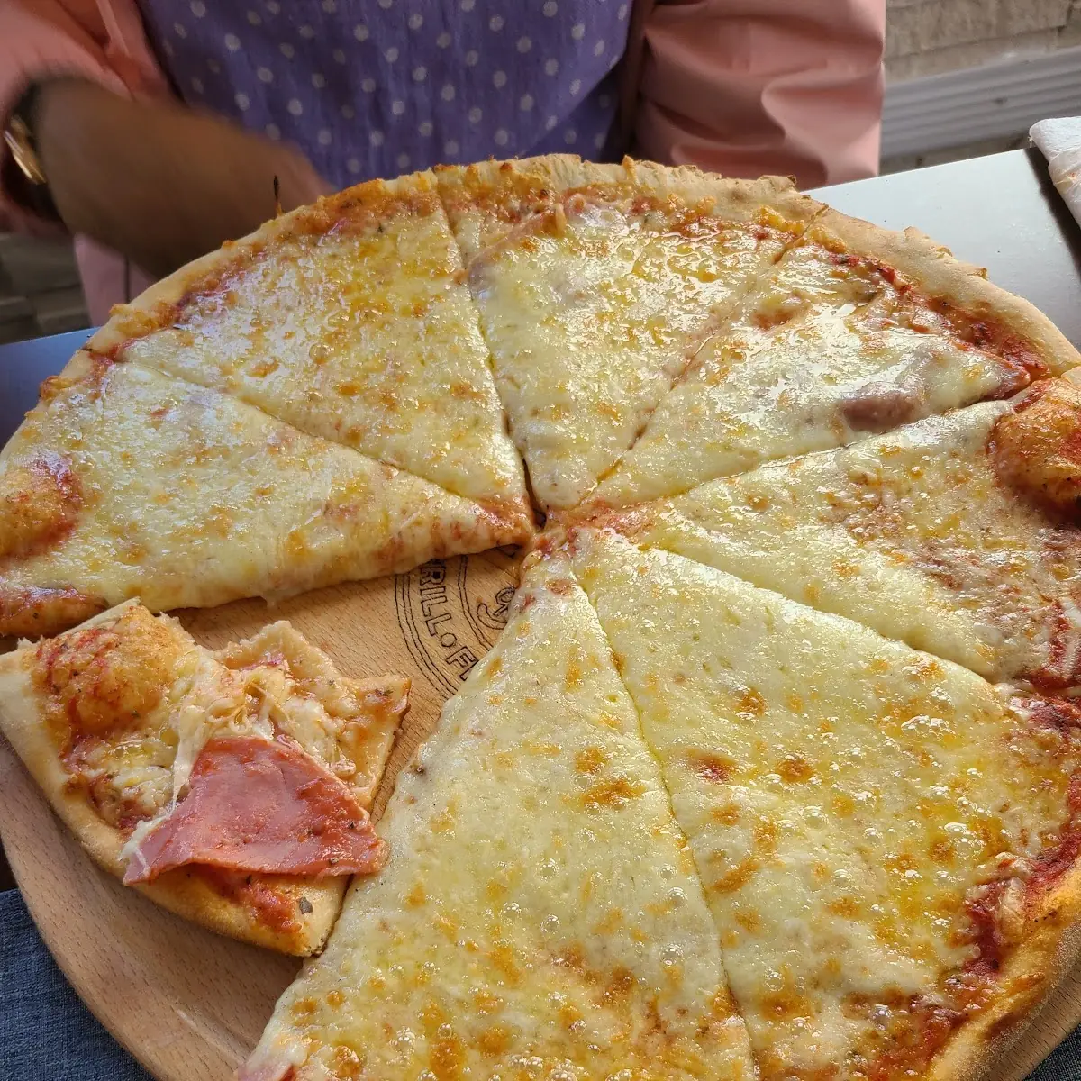 Ham and Cheese Pizza