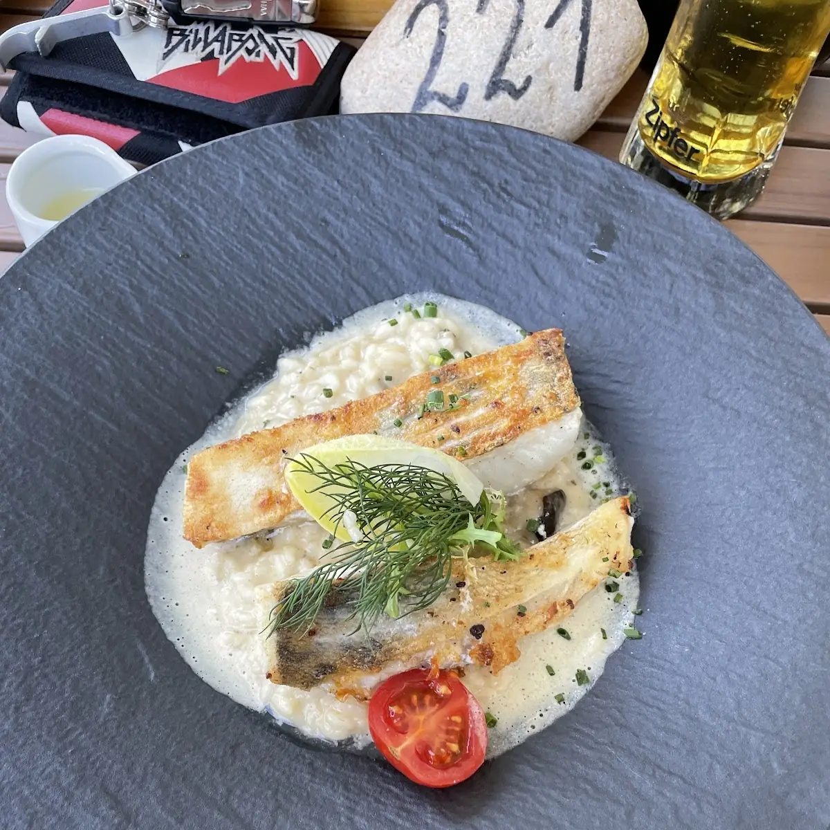 Zander Mit Risotto